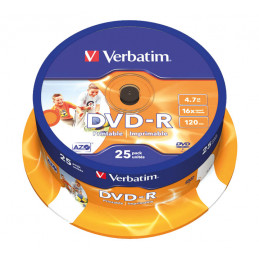 BOBINA 25 DVD-R VERBATIM...
