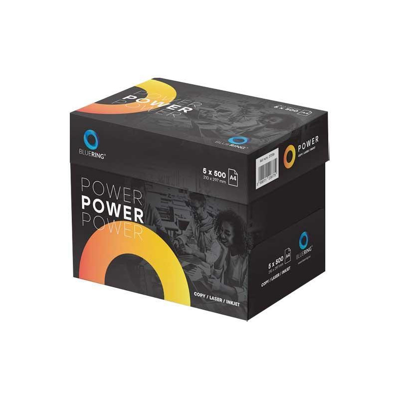 Caja 5 Paquetes 500h Papel Bluering Power A4